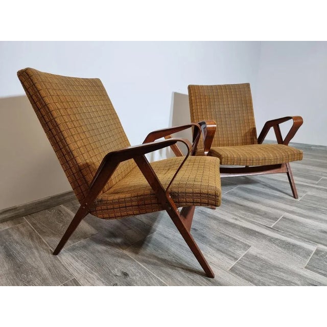 Set of Tatra Armchairs by Fantisek Points For Sale - Image 4 of 17