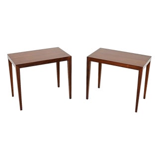 Vintage Danish Side Tables by Severin Hansen for Haslev, 1960, Set of 2 For Sale