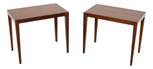 Vintage Danish Side Tables by Severin Hansen for Haslev, 1960, Set of 2