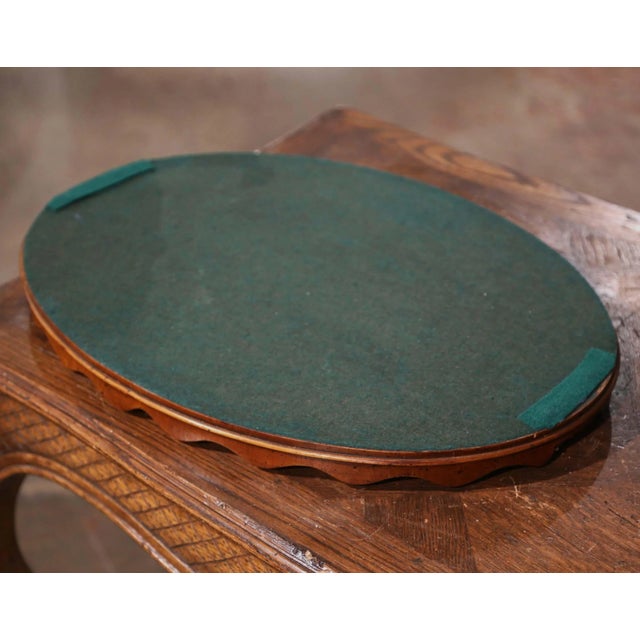 19th Century English Burl Walnut and Bronze Tray Table With Inlaid Shell Decor For Sale - Image 9 of 9