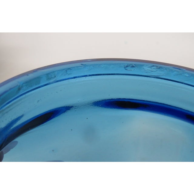 Anchor Hocking Deep Cobalt Blue Glass Apothecary Jar VTG Canister With Lid 4750b For Sale - Image 13 of 14