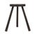 Vintage Rustic Three-Legged Stool in Stained Wood For Sale - Image 14 of 15