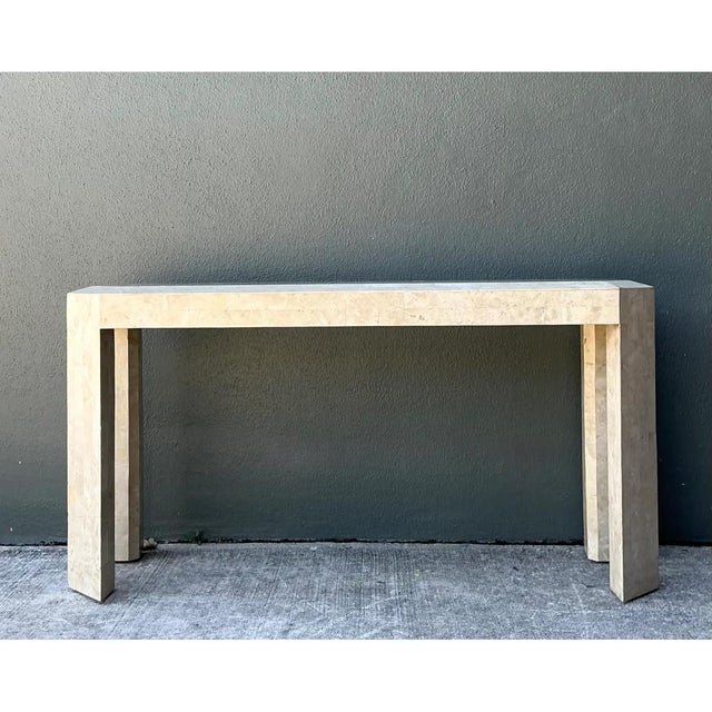 Vintage Tessellated Stone Console Table For Sale - Image 10 of 12