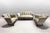 1950s Art Deco Scalloped Velvet Lounge Chairs and Sofa Set For Sale - Image 11 of 11