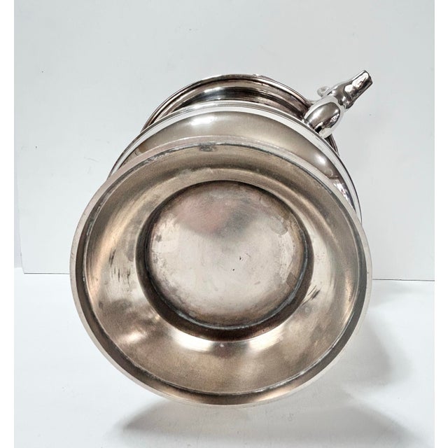 Metal Vintage Silverplated Stag Ice Bucket Wine Champagne Chiller - Lodge Style For Sale - Image 7 of 8