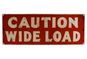 Caution Wide Load Sign
