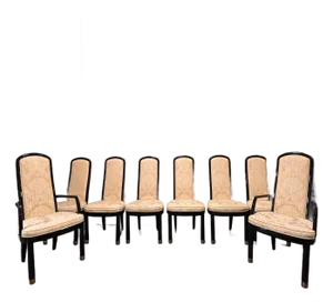 Henredon Scene 3 Lacquer Dining Chairs Set of 8
