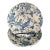 Vintage Mid-Century Modern Queens England Royal Wessex Kujaku Bird Blue Salad Plates - Set of 4 For Sale