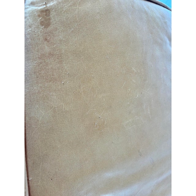 20th Century Leather Upholstered Bench For Sale - Image 12 of 12