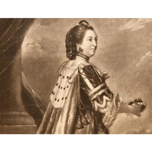Portraiture Elizabeth, Countess of Northumberland: Mezzotint After a Painting by J. Reynolds, 1763 For Sale - Image 3 of 4