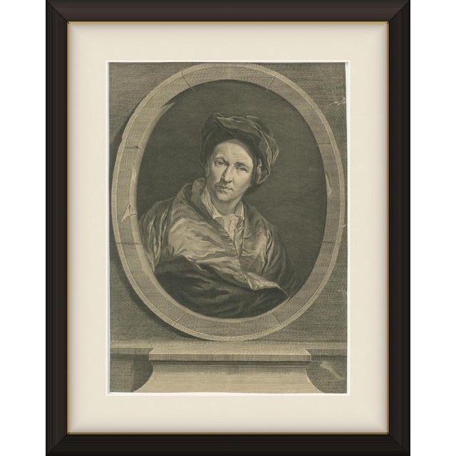 An original antique engraved portrait of Monsieur Gaultere by Étienne Fessard, circa 1750. The sitter, the technique and...