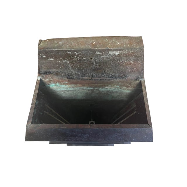 Mid 20th Century Vintage Industrial Copper Wall Sconce For Sale - Image 5 of 8