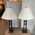 Metal Modernist Lattice Tower Table Lamps, Pair For Sale - Image 7 of 12