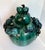 Late 20th Century Large Chinese Green & Teal Glazed Lidded Ginger Jar With Sculptural Fruit Motif For Sale - Image 5 of 12