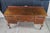 Antique French Country Queen Anne Style Mahogany Burl Buffet Sideboard Server For Sale - Image 6 of 18