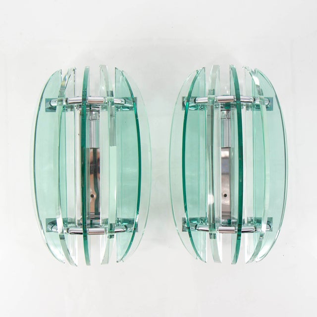 Glass Wall Lamps by Veca, 1970s, Set of 2 For Sale - Image 10 of 10