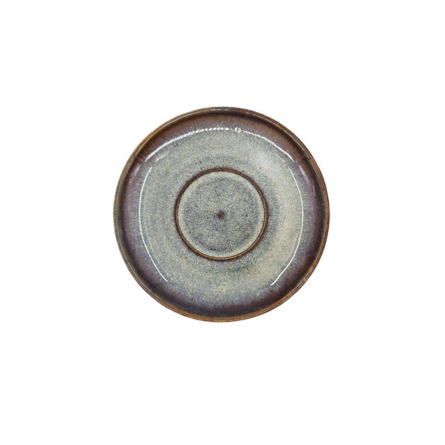 Blue Hand-Painted Vietnamese Ceramic Tea & Espresso Set for 4 With Dual-Glaze Finish - 9 pcs For Sale - Image 8 of 10