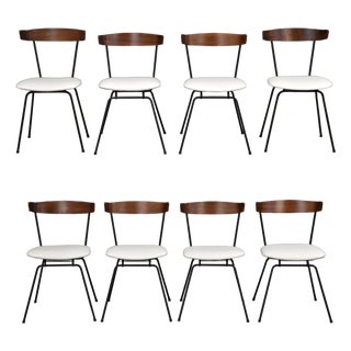 1960s Clifford Pascoe Walnut Dining Chairs - Set of 8 For Sale