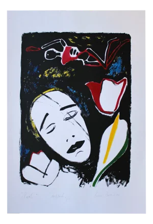 Helena Heinrihsone, Night, Screen Print, 2020