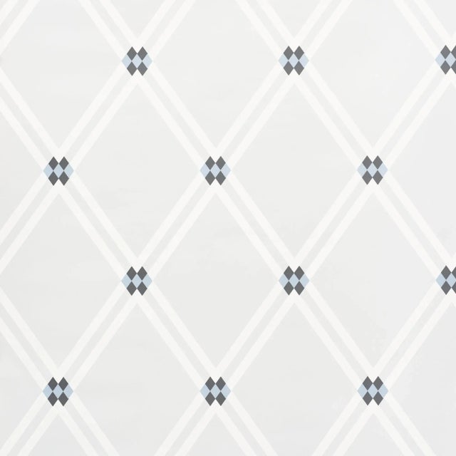 Schumacher Sample - Schumacher X David Oliver Asolo Wallpaper in Blue For Sale - Image 4 of 4