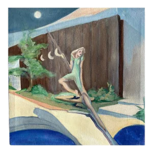 1997 Bev Jamieson Figural Oil on Canvas