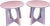 Modern Pink Cocktail Tables - Set of 2 Painted light pink semigloss round tables Pink tables 26.5” width x 26.5” depth x...