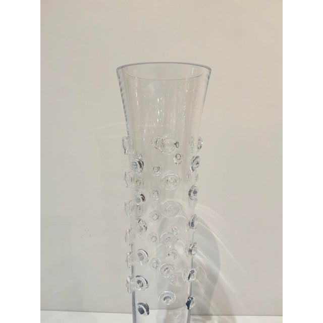 Contemporary Chip Scarborough Tall Handblown Glass Vase For Sale - Image 3 of 5