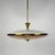Fontana Arte Mid-Century UFO Pendant Light in BRass and Glass by Pietro Chiesa for Fontana Arte, Italy, 1950s For Sale - Image 4 of 10