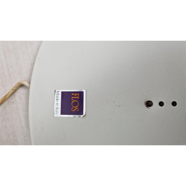 Metal Large Orange Light Ball Wall Lamp in Metal and Opaline Glass by Achille and Pier Giacomo Castiglioni for Flos, 1970s For Sale - Image 7 of 15