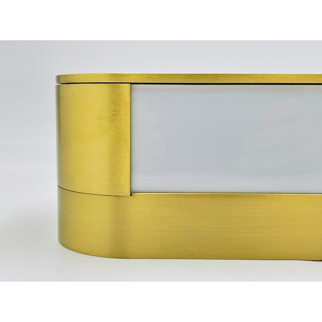 1980s Italian Brass Lucite Wall Sconce Tci Mini Jolly Modern Light For Sale - Image 14 of 16