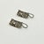Silver 1990s Vintage Modern Contemporary Brutalist Sterling Geometric Design Drop Dangle Earrings - A Pair For Sale - Image 8 of 11