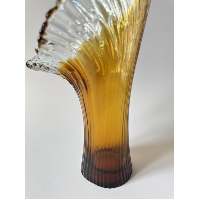 Large Scandinavian Sculptural Art Glass Vase by Tauno Wirkkala for Humppila, 1970s For Sale - Image 15 of 17