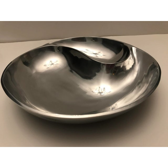 Early 21st Century Pintel Collection by Towle Chip and Dip For Sale - Image 5 of 5