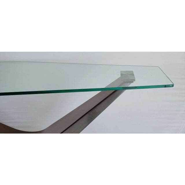 Large Italian Contemporary Console Table For Sale In Los Angeles - Image 6 of 7