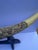Vintage Mid-Century Chinoiserie Faux Ivory Carved Resin Dragon Tusk 23” Long Statement Piece For Sale - Image 12 of 12