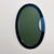 Gio Ponti Italian Blue Oval Mirrors attributed to Cristal Arte by Gio Ponti, 1970s, Set of 2 For Sale - Image 4 of 14