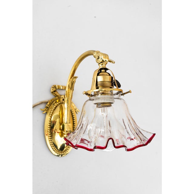 Brass polished and stove enameled Original opaline glass shade Up to 250V (Europe/UK Standard).The wiring of this item may...