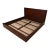 Ethan Allen Modern Art Deco Mahogany King Size Bed For Sale