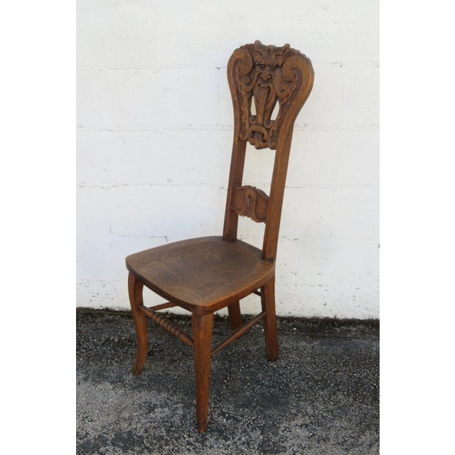 This exquisite Side Chair is made out of wood, solid wood, and solid tiger oak. The Chair has Gothic style and design,...