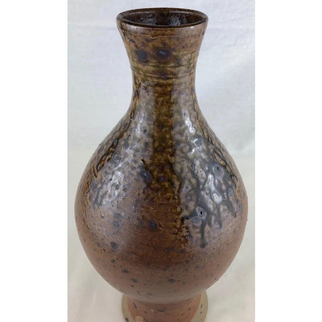 Mid 20th Century French Mid-Century Ceramic Vase Signed Jgp, Attrib. To Max & Dominique Picard For Sale - Image 5 of 6