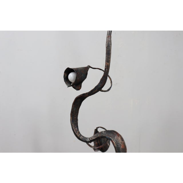 Mid-Century Modern Brutalist Floor Lamp Sculpture by Salvino Marsura, 1970s For Sale - Image 3 of 9