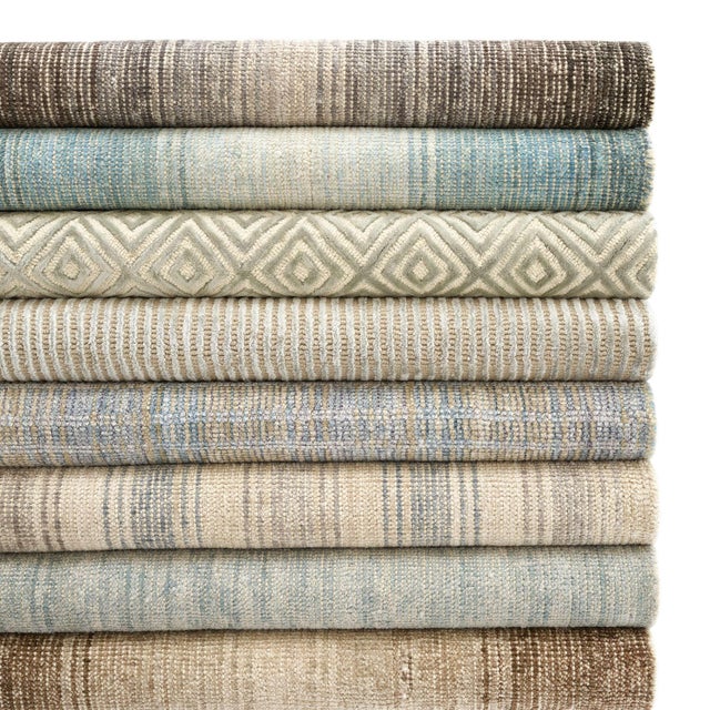 Dash & Albert Dash & Albert by Annie Selke Moonshine Woven Cotton/Viscose Rug, 7' 6" x 9' 6" For Sale - Image 4 of 5