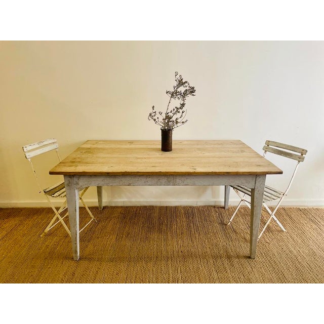 French Dining Table in Oak For Sale - Image 6 of 8