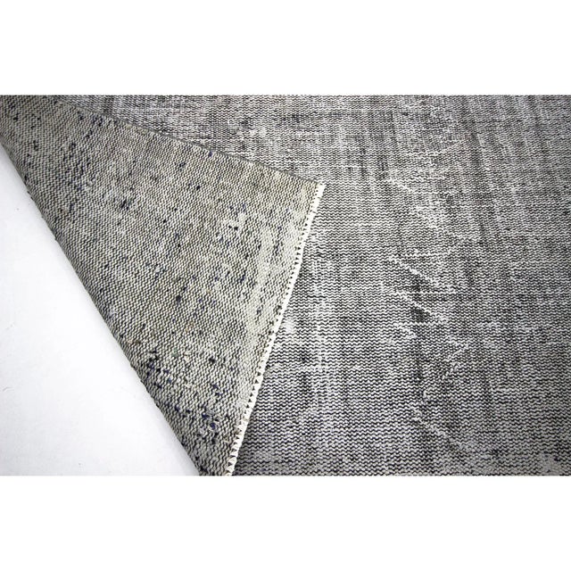 1960s 1960s Vintage Gray Overdyed Turkish Rug- 5′5″ × 9′3″ For Sale - Image 5 of 7