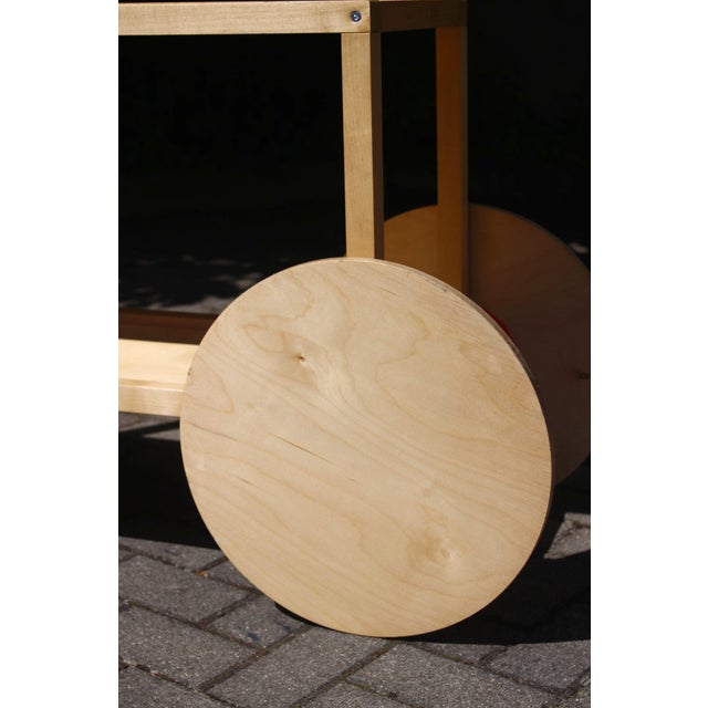 Trendy Trolley Cart in Birch by Magnus Engman for Ikea, 2014 For Sale - Image 10 of 13