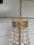 Vintage Late 20th Century Single Socket Brass Chandelier With Crystal Drops For Sale - Image 11 of 13