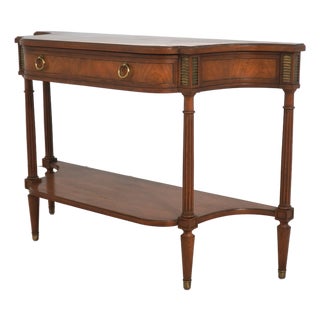 Baker Maison Jansen Style 1 Drawer Console Table For Sale
