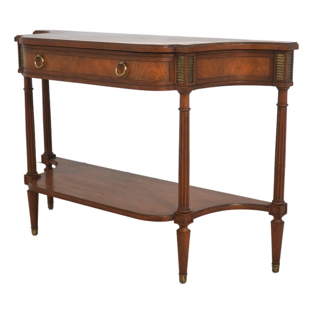 Baker Maison Jansen Style 1 Drawer Console Table For Sale
