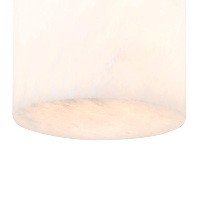 Regina Andrew Hazel Alabaster Flush Mount, Natural Brass For Sale - Image 4 of 6
