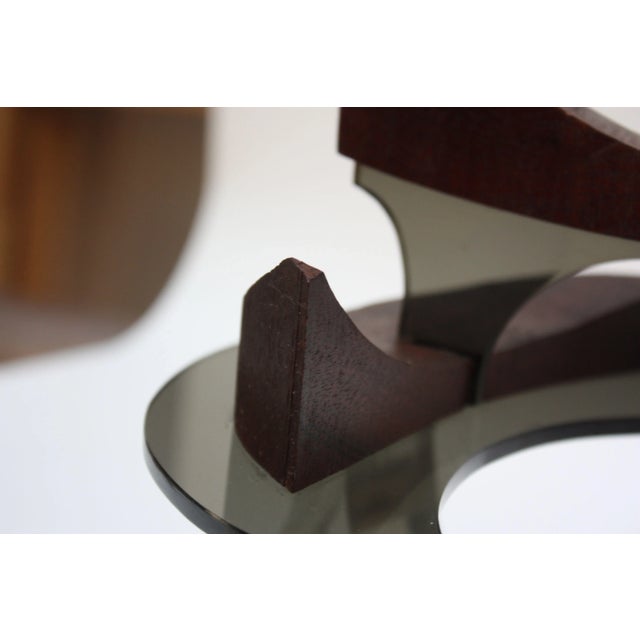 Vintage Acrylic and Teak Abstract Cat Sculpture by Robert D. Harvey For Sale In New York - Image 6 of 13